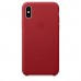 Чохол Apple iPhone X Leather Case - Red  Чохли для iPhone
   2 