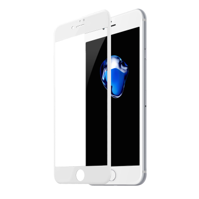 Baseus 0.3mm Diamond Body All-screen Arc-surface Tempered Glass Film For iP7/8 Plus White  Захисне скло для iPhone
