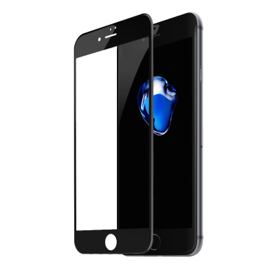 Baseus 0.3mm Diamond Body All-screen Arc-surface Tempered Glass Film For iP7/8 Plus Black  Захисне скло для iPhone

