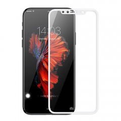 Захисне скло Baseus 0.23mm PET Soft 3D Tempered Glass Film для iPhone X White