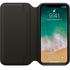Чохол Apple iPhone X Leather Folio - Black Чохол Apple iPhone X Leather Folio - Black
