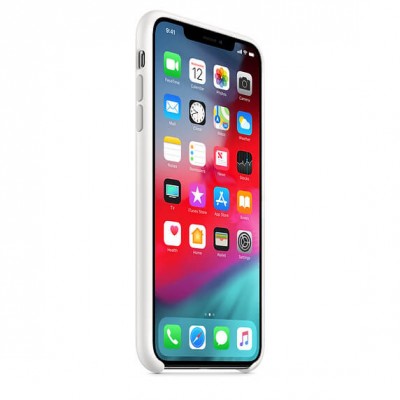 Чехол Apple iPhone XS Max Silicone Case - White  Чехлы для iPhone   2 