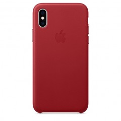 Шкіряний чохол Apple iPhone XS Leather Case - (PRODUCT)RED