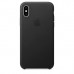 Чохол Apple iPhone XS Leather Case - Black  Чохли для iPhone
   2 