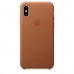 Чохол Apple iPhone XS Leather Case - Saddle Brown  Чохли для iPhone
   2 