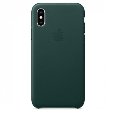 Чехол Apple iPhone XS Leather Case - Forest Green  Чехлы для iPhone
