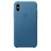 Чехол Apple iPhone XS Leather Case - Cape Cod Blue  Чехлы для iPhone   2 