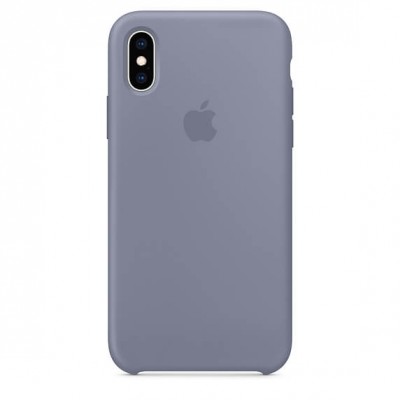 Чохол Apple iPhone XS Silicone Case - Lavender Gray  Чохли для iPhone
