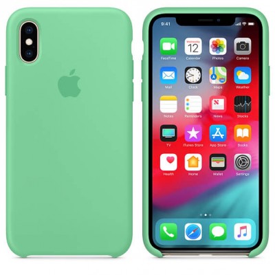 Чохол Apple iPhone XS Silicone Case - Spearmint  Чохли для iPhone
   1 
