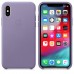 Чохол Apple iPhone XS Leather Case - Lilac  Чохли для iPhone
   1 