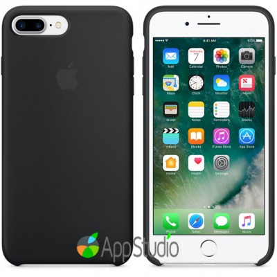 Чехол Apple iPhone 7 Plus Leather Case - Black     1 