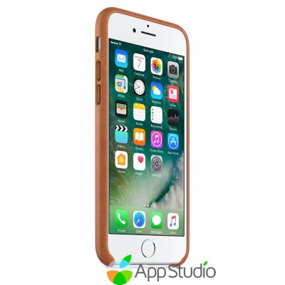 Шкіряний чохол Apple iPhone 7 Leather Case - Saddle Brown  Чохли для iPhone
   1 