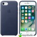 Чехол Apple iPhone 7 Leather Case - Midnight Blue  Чехлы для iPhone   1 
