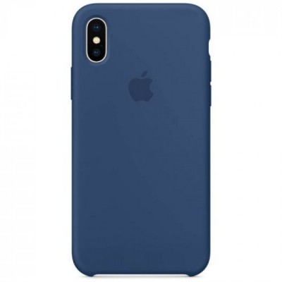 Чехол Apple iPhone X Silicone Case - Blue Cobalt копия  Чехлы для iPhone   1 