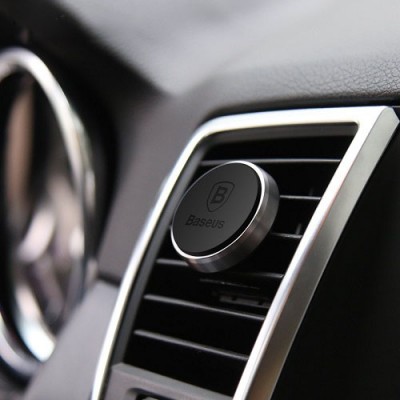 Автоутримувач Baseus Magnet Car Mount Black  Автомобільні утримувачі   1 