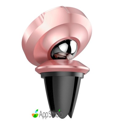 Автоутримувач Baseus Small ears series Magnetic suction bracket（Air outlet type）Rose Gold     2 
