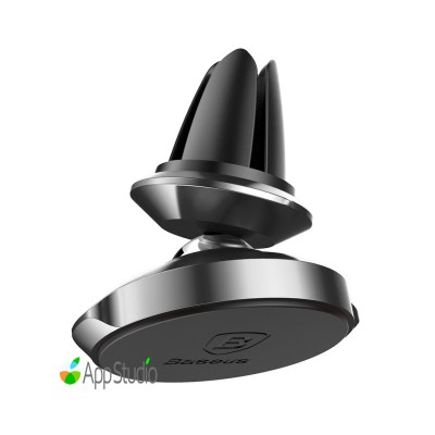 Автоутримувач Baseus Small ears series Magnetic suction bracket（Air outlet type）Black  Автомобільні утримувачі   4 
