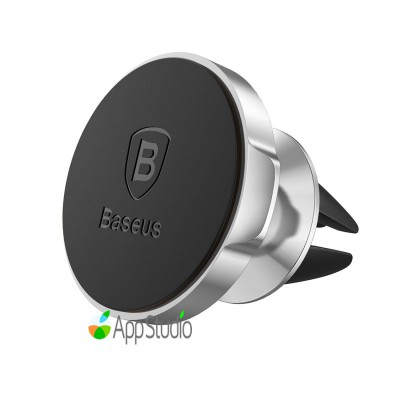 Автоутримувач Baseus Small ears series Magnetic suction bracket（Air outlet type）Silver  Автомобільні утримувачі   2 