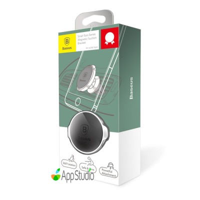 Автоутримувач Baseus Small ears series Magnetic suction bracket（Air outlet type）Silver  Автомобільні утримувачі   1 