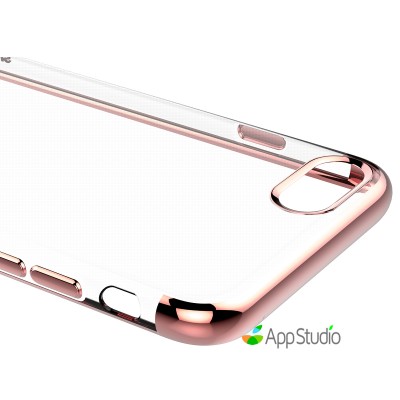 Чехол Baseus Shining Case (TPU) For iPhone 7 Rose Gold     3 