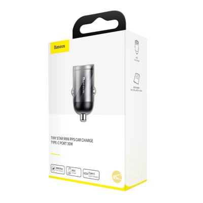 Автомобільне зарядне Baseus Tiny Star Mini PPS Quick Charger Suit (Type-C to IP 18W Cable 1m)  Автомобільні зарядні
   1 