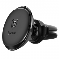Автоутримувач Baseus Magnetic Air Vent Car Mount Holder with cable clip Black