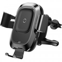 Автомобільне зарядне Baseus Smart Vehicle Bracket Wireless Charger Black