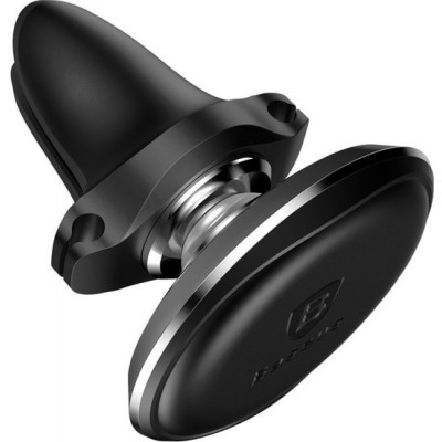 Автоутримувач Baseus Magnetic Air Vent Car Mount Holder with cable clip Black  Автомобільні утримувачі   1 