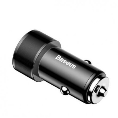 Автомобільне зарядне Baseus Small Screw Dual-USB Car Charger 36W Black  Автомобільні зарядні
   2 