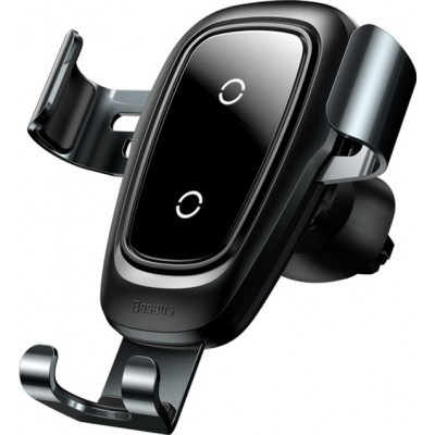 Автомобільне зарядне Baseus Metal Wireless Charger Gravity Car&nbsp;Mount（Air Outlet Version）Tarnish  Автомобільні зарядні
