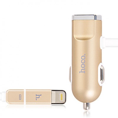 Автомобільне зарядне HOCO Car charger UCL01 Gold  Автомобільні зарядні
   2 