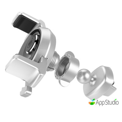 Автоутримувач Baseus Mechanics Times Car Mount Silver  Автомобільні утримувачі   4 