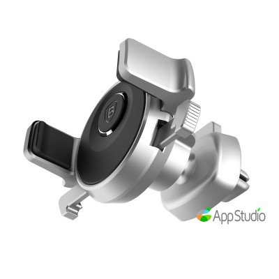 Автоутримувач Baseus Mechanics Times Car Mount Silver  Автомобільні утримувачі   1 