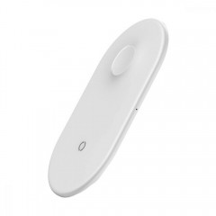Бездротовий зарядний пристрій Baseus Smart 2in1 Wireless Charger（Type-C Version）White