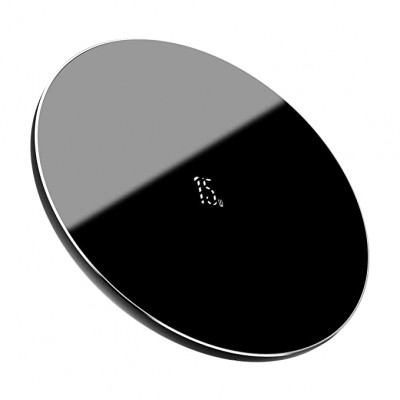 Baseus Simple Wireless Charger 15W(Updated Version for Type-C)Black  Бездротові зарядки
