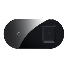 Бездротовий зарядний пристрій Baseus Simple 2in1 Wireless Charger Black