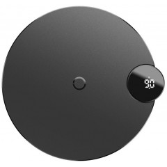 Бездротовий зарядний пристрій Baseus Digtal LED Display Wireless Charger Black