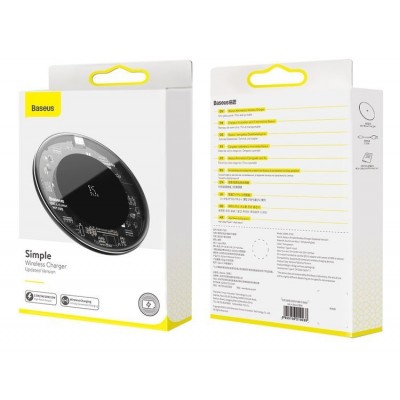 Baseus Simple Wireless Charger 15W(Updated Version for Type-C)Transparent  Бездротові зарядки
   2 