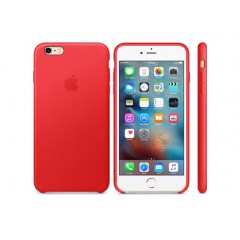Чохол Apple iPhone 6/6S Plus Leather Case - Red копія