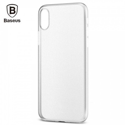 Чохол Baseus Wing Case для iPhone X Transparent White  Чохли для iPhone
