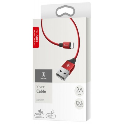 Кабель Baseus Yiven Cable For Apple 1.2M Red  Кабелі, адаптери
   1 