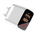 Адаптер Baseus Mirror Lake Dual QC Digital Display Quick Charger A+A White  Кабелі, адаптери
   2 