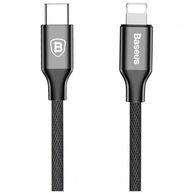 Кабель Baseus Shining Cable With Jet Metal 1M Black  Кабелі, адаптери
