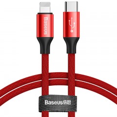 Кабель Baseus Yiven Series Type-C to iP Cable 2A 1m Red Кабель Baseus Yiven Series Type-C to iP Cable 2A 1m Red