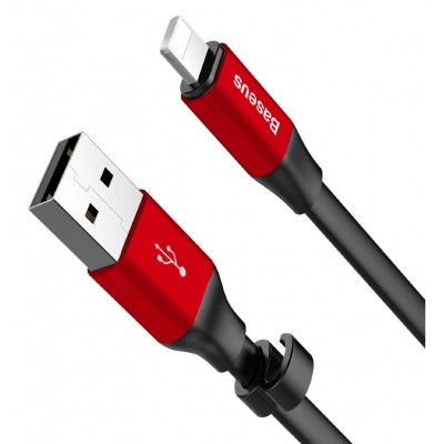 Кабель Baseus Nimble Portable Cable For Apple 23CM Black+Red  Кабелі, адаптери
   2 