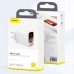 Адаптер Baseus Mirror Lake Dual QC Digital Display Quick Charger A+A White  Кабелі, адаптери
   1 