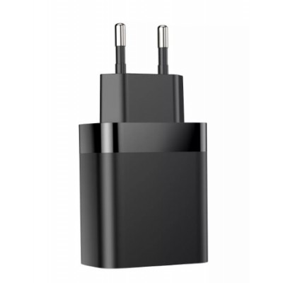 Адаптер Baseus Mirror Lake Dual QC Digital Display Quick Charger A+A Black  Кабелі, адаптери
   3 
