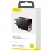 Адаптер Baseus Mirror Lake Dual QC Digital Display Quick Charger A+A Black  Кабелі, адаптери
   2 