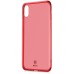 Чохол Baseus Simple Series Case For iPhone X （Clean TPU）Transparent Red  Чохли для iPhone
   1 