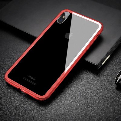 Чохол Baseus Hard And Soft Border Case для iPhone X Red  Чохли для iPhone
   2 
